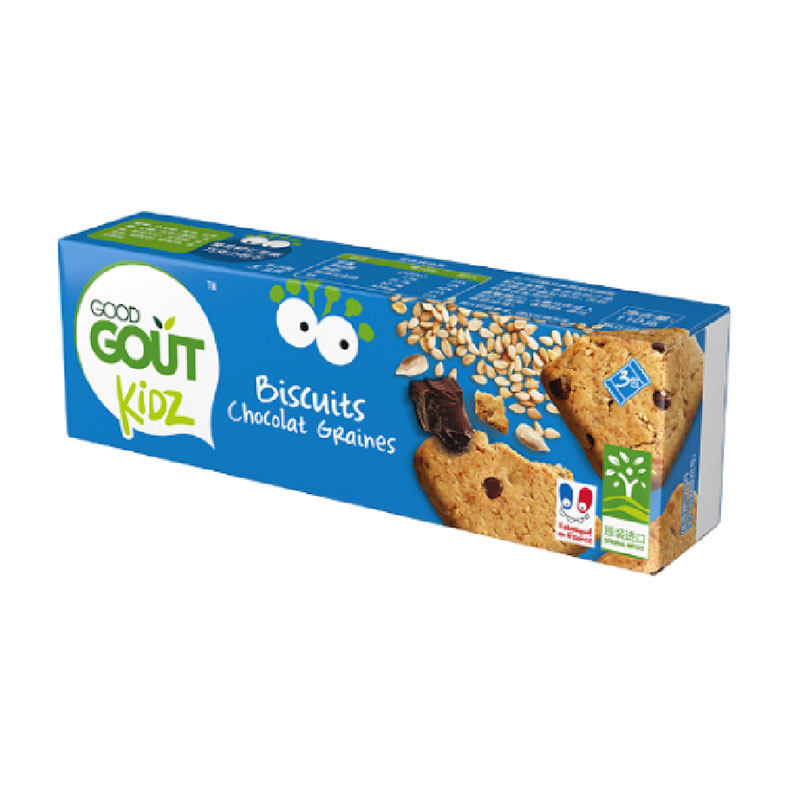 有机减糖葵花籽仁芝麻巧克力饼干 Good Gout 咕咕好味 Orghive